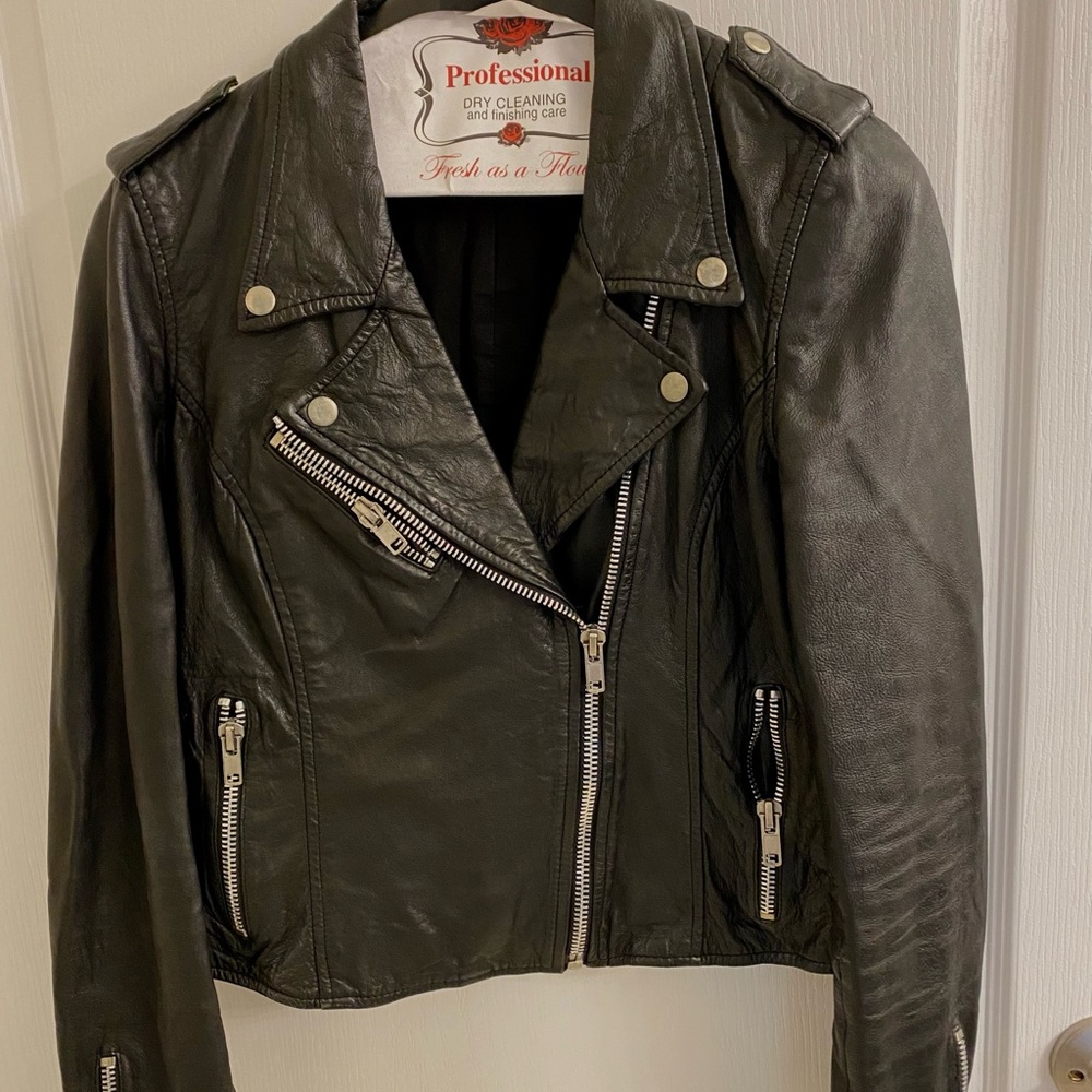 Zara leather jacket